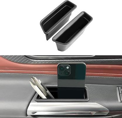 (3pcs) Coleya 2024 2025 2026 Mustang Accessories Center Console Organizer/Door Side Storage Box for Ford Mustang,Durable ABS Plastic&Anti-Slip Rubber 2025 Mustang GT Console Tray/Door Organizer Insert